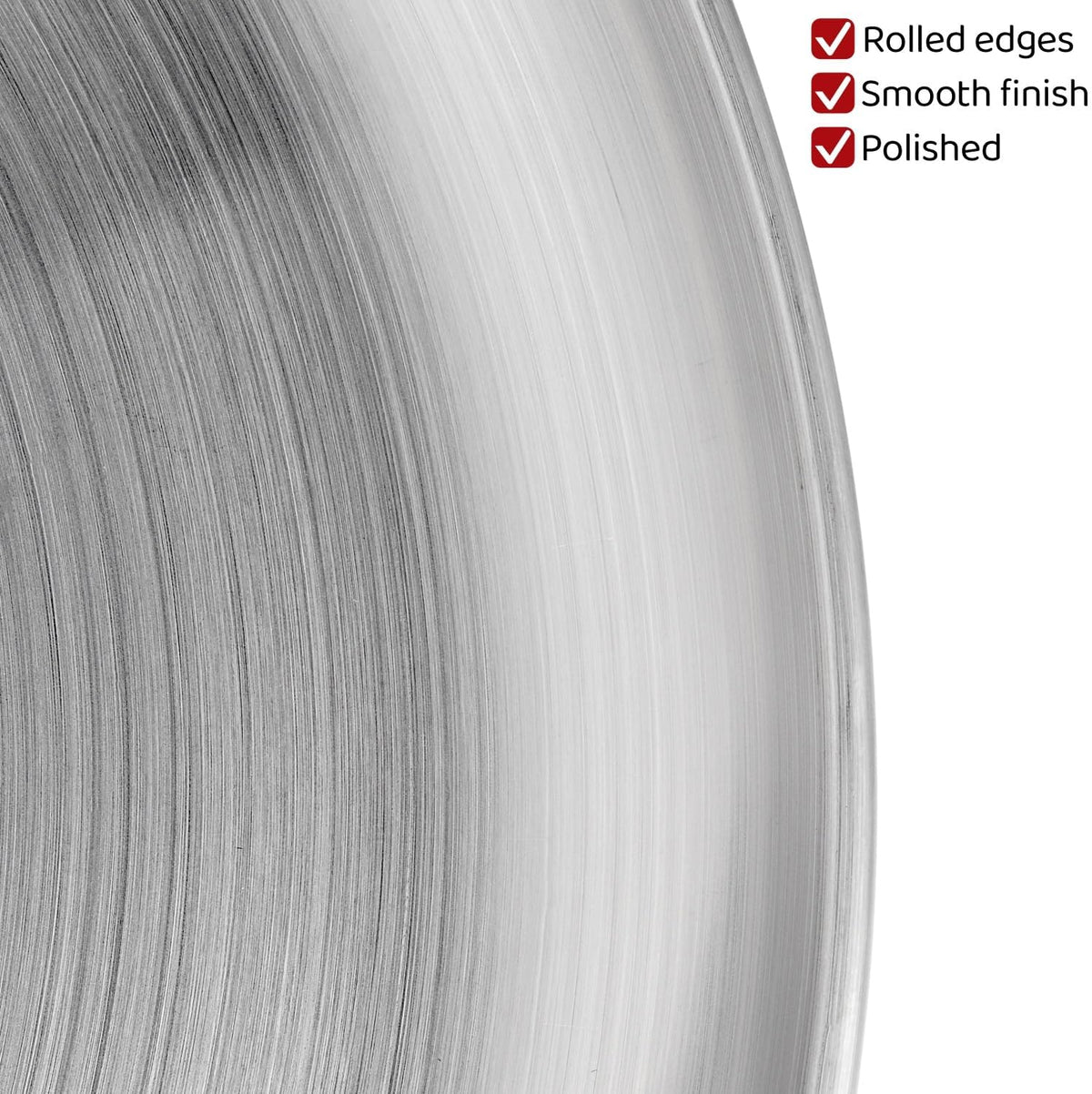 13-3/8" Stainless Steel Pizza Pan, Round Silver Metal Baking Tray for Pizza