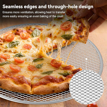 Astero 12 Inch Pizza Screen for Home Bakers & Professionals (3 Pack)