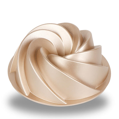 Baker's Secret Nonstick Fluted Cake Pan, Perfect for Fluted Cakes, Die Cast Aluminum Cake Pans, 2 Layers Non-stick Coating For Easy Release, Fluted Cake Pans - (Amour)