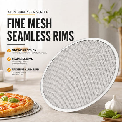 Tosnail 2 Pack Aluminum Pizza Screen, 12 Inches