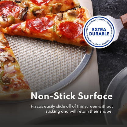 New Star Foodservice Restaurant-Grade Seamless Aluminum Pizza Baking Screen, 10 Inch
