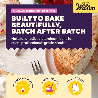 Wilton Aluminum Angel Food Tube Cake Pan, Made Without PFAS, 10 in.
