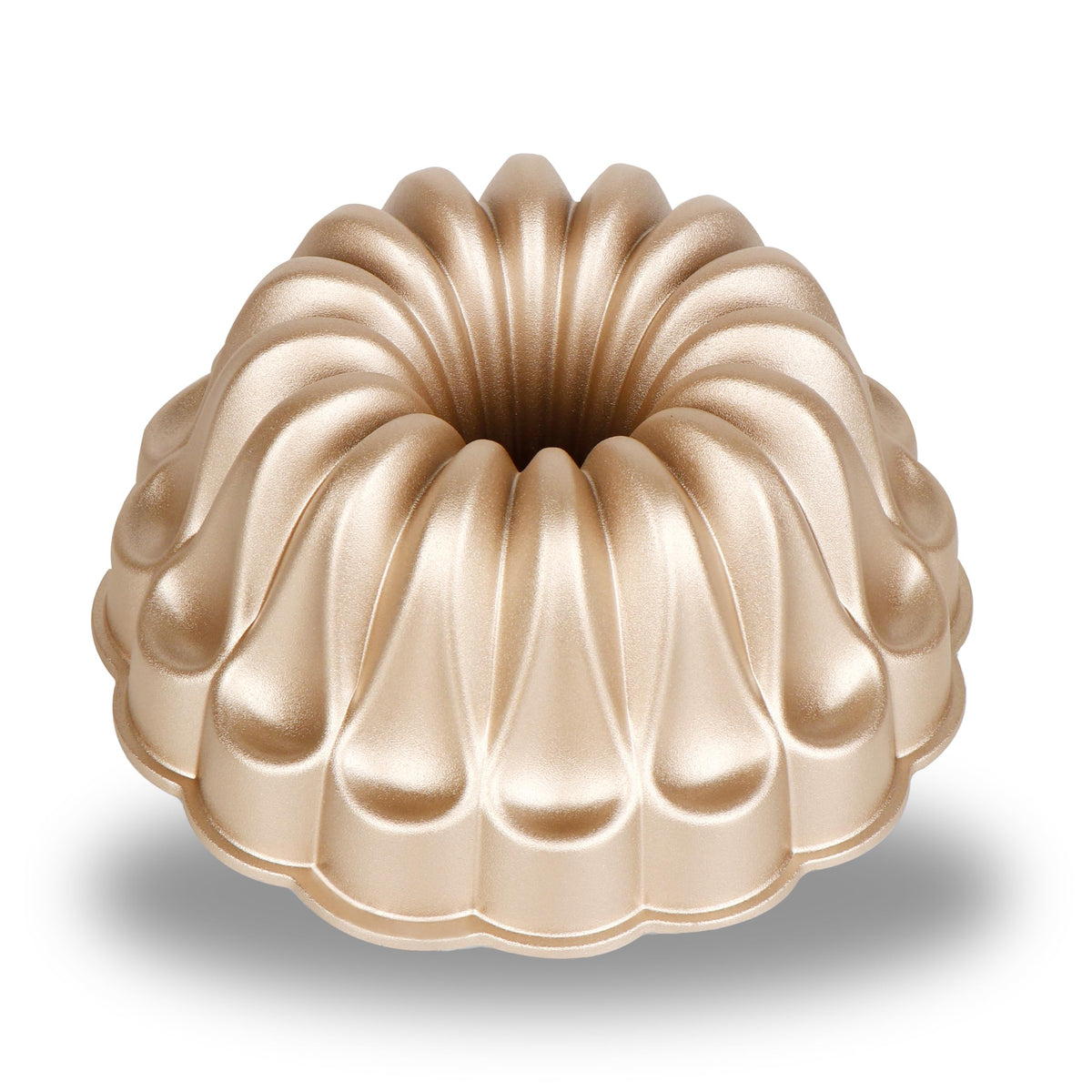 Baker's Secret Nonstick Fluted Cake Pan, Perfect for Fluted Cakes, Die Cast Aluminum Cake Pans, 2 Layers Non-stick Coating For Easy Release, Fluted Cake Pans - (Amour)
