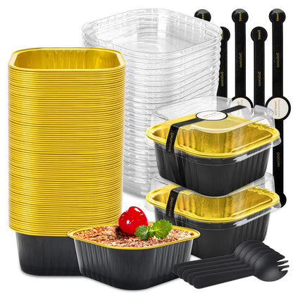 Halloween Mini Cake Pans with Lids, Pink 60 Pack for Bake Sales