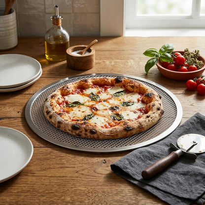12 Inch Pizza Screen, Aluminum Mesh Pizza Pan for Oven for Crispy Crust