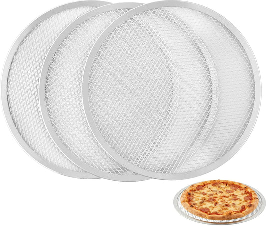12 Inch Pizza Screen, Aluminum Mesh Pizza Pan for Oven for Crispy Crust