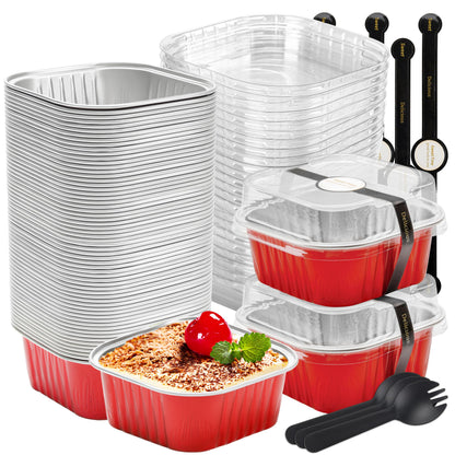 Halloween Mini Cake Pans with Lids, Pink 60 Pack for Bake Sales
