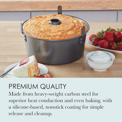 Chicago Metallic Angel Food Cake Pan 2-Piece Tube Pan with Removable Center