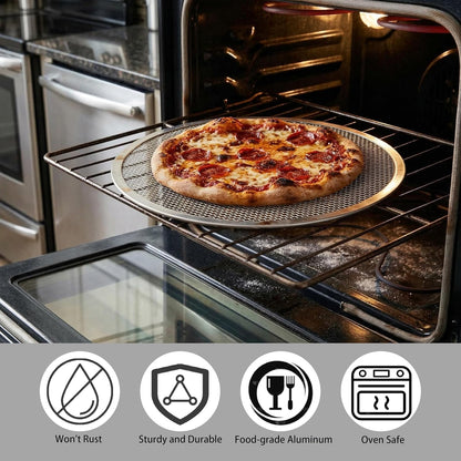12 Inch Pizza Screen, Aluminum Mesh Pizza Pan for Oven for Crispy Crust