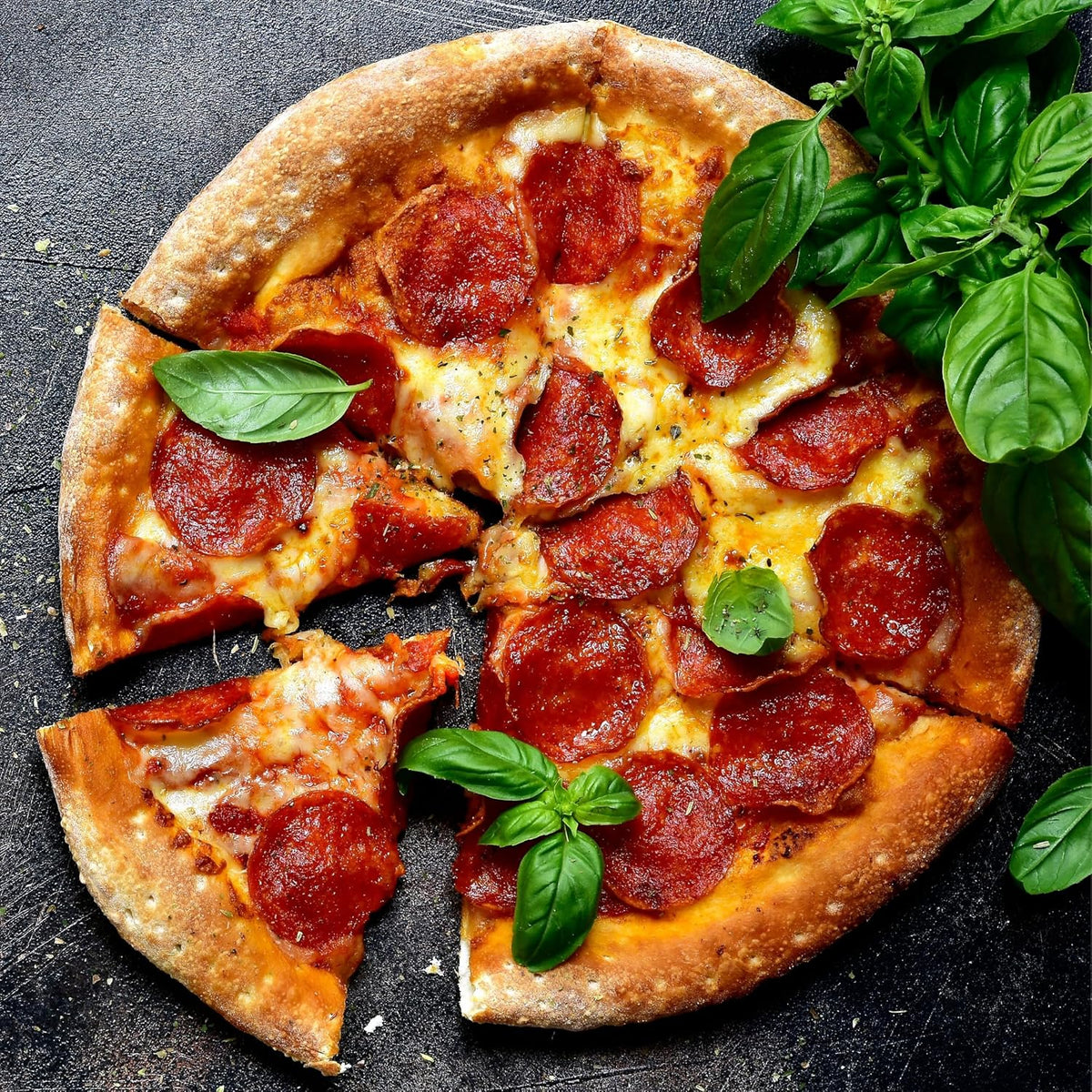 Baker's Secret Nonstick Pizza Pan for Oven 12.5", Carbon Steel Pizza Baking Pan, Non-stick Bakeware Food-Grade Coating For Easy Release Dishwasher Safe - The Classic Collection